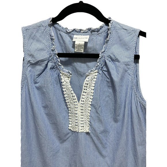 Liz Claiborne Top Womens L Fairy Cottagecore Feminine Romantic Dainty Eyelet - Picture 5 of 6